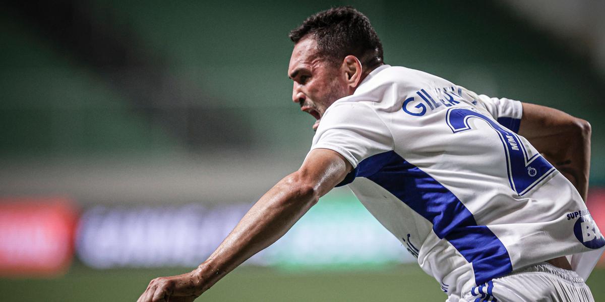 Gilberto marca duas vezes na goleada sobre o América (Staff Images / Cruzeiro)