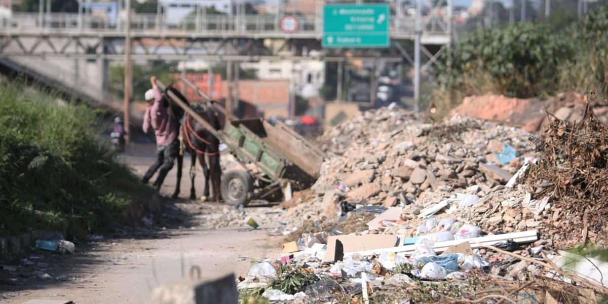 Bota-fora fica às margens do Anel Rodoviário de BH, próximo ao bairro Goiânia, na região Nordeste (Maurício Vieira)