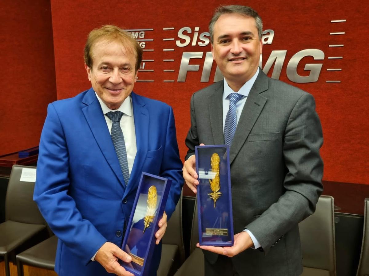 De João Pessoa (PB) os presidentes da Abrajet/Paraíba Abelardo Jurema e o da PBTUR Ferdinando Lucena ()