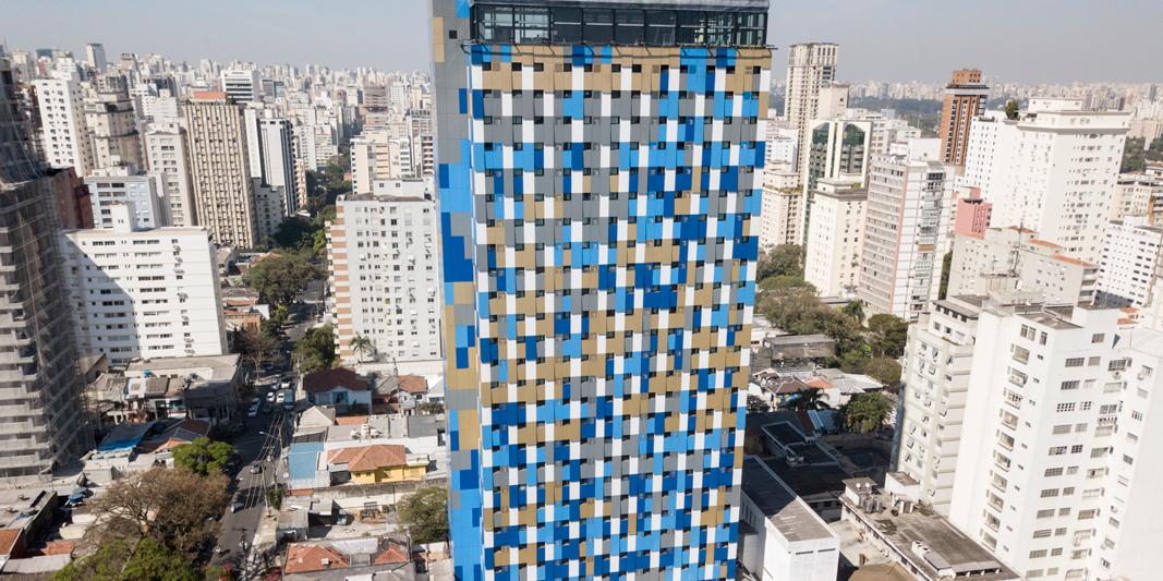 Fachada do WZ Hotel Jardins, em São Paulo (WZ Hotel Jardins / Divulgação)