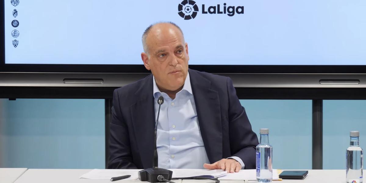 Presidente da LaLiga quer punições aos clubes envolvidos com atos racistas (Reprodução / Youtube LaLiga)