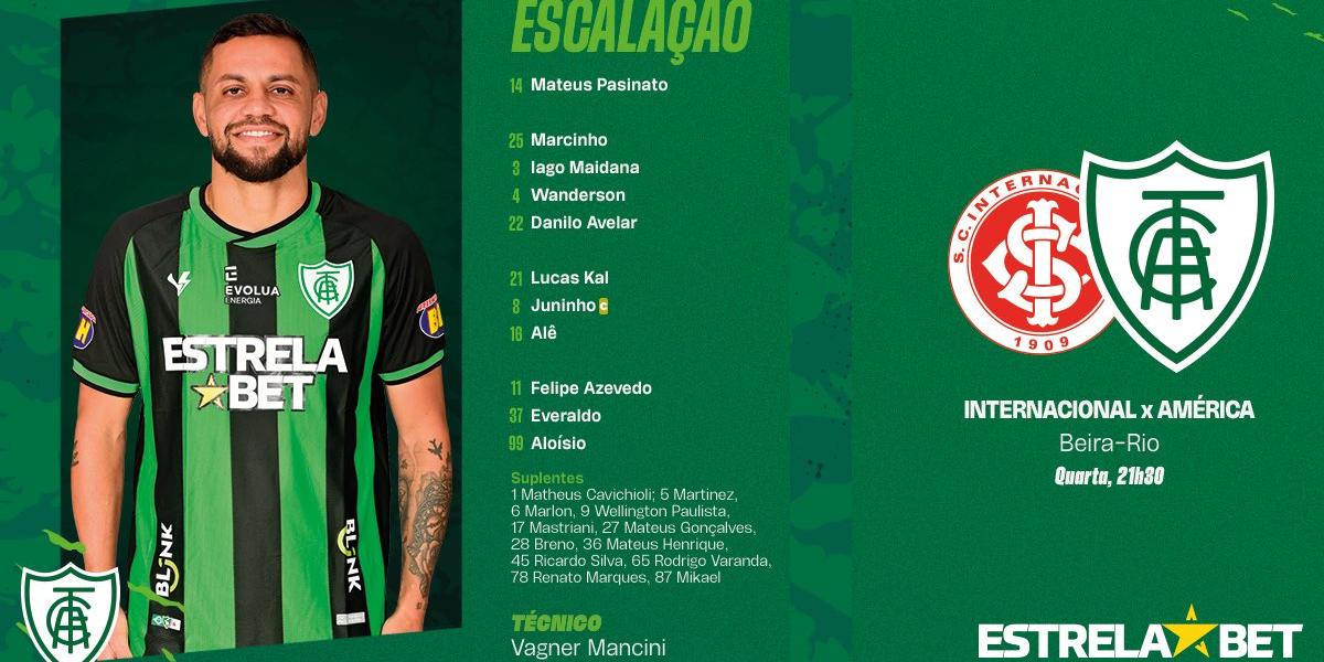 América definido para encarar o Internacional (Divulgação América)