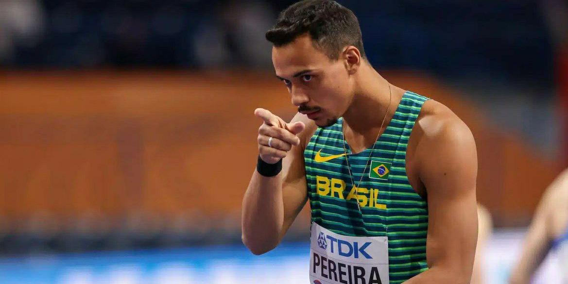 Rafael chega a marca de 13.41s nos 110m com barreiras e conquista a prata em Budapeste (Reprodução / Twitter Time Brasil)