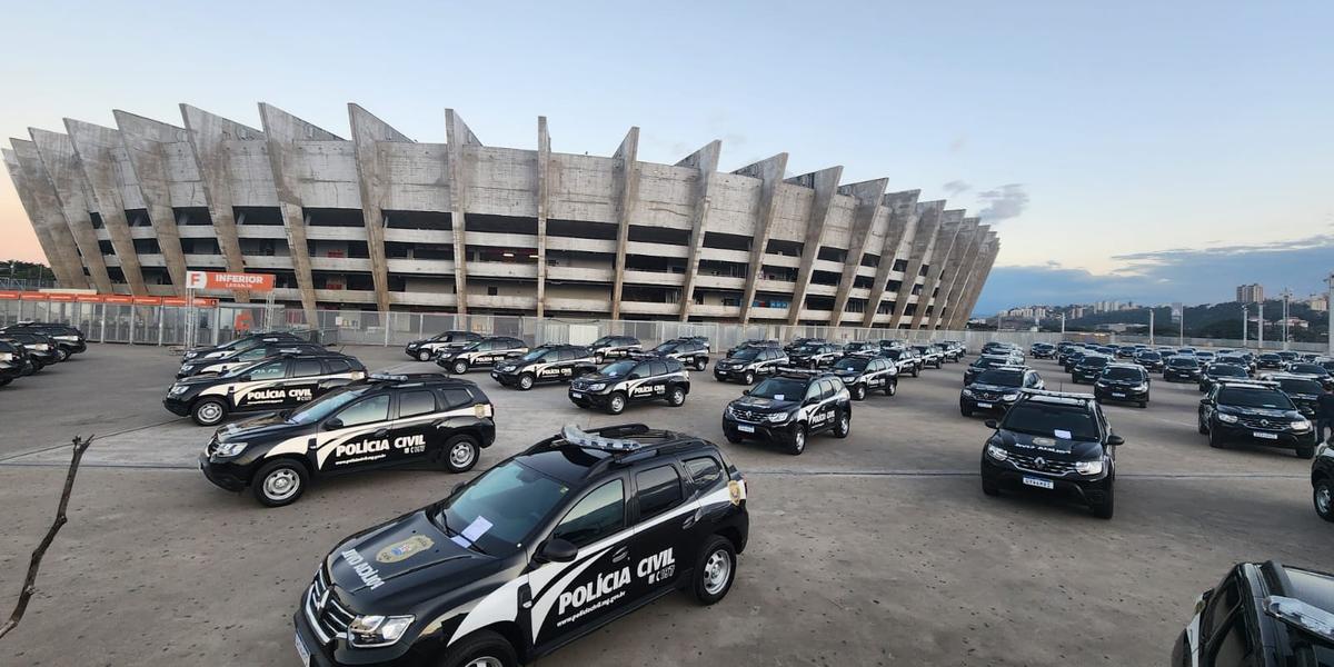 Frota da Polícia Civil de Minas é reforçada com 110 nova viaturas