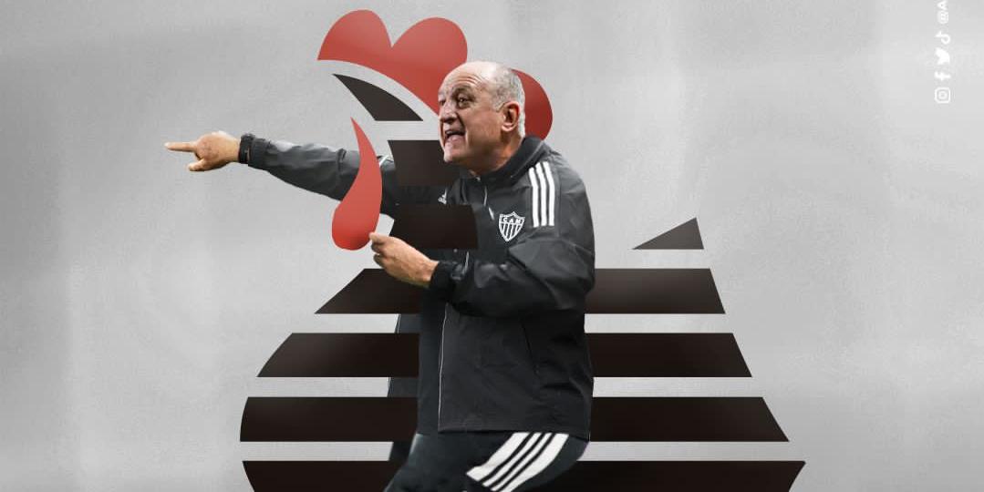 Felipão inicia trajetória no Galo no Rio de Janeiro (Reprodução / Twitter Atlético)
