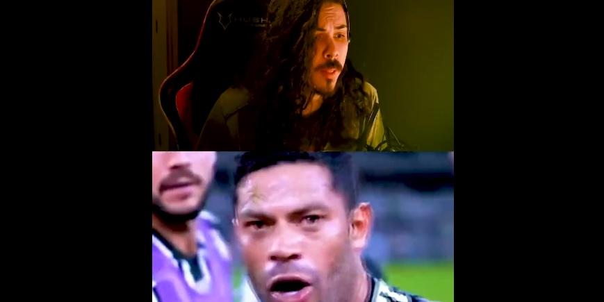 Gustavo Machado faz leitura labial de Hulk após expulsão contra o América (Reprodução / Twitter Gustavo Machado)