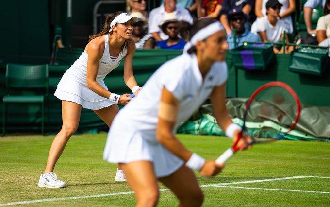 Luisa Stefani e Caroline Garcia 🇫🇷 avançam às oitavas de Wimbledon (Reprodução / Twitter Time Brasil)