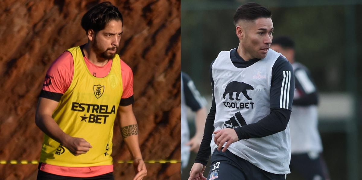 América pode ter Benítez em campo contra o Colo Colo (Montagem / Foto: João Zebral - América / Reprodução Twitter Colo Colo)