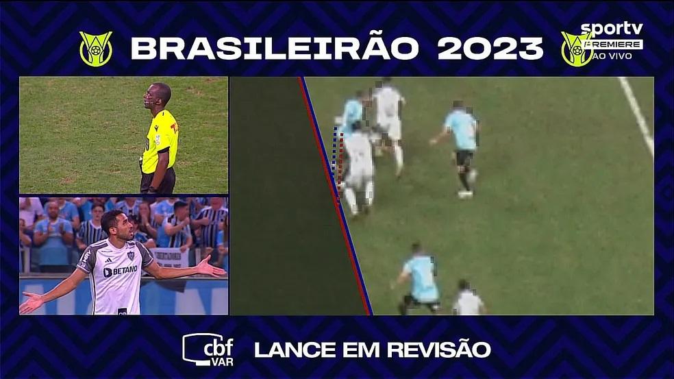 Impedimento do gol de Alan Kardec contra o Grêmio (Reprodução / TV Globo)