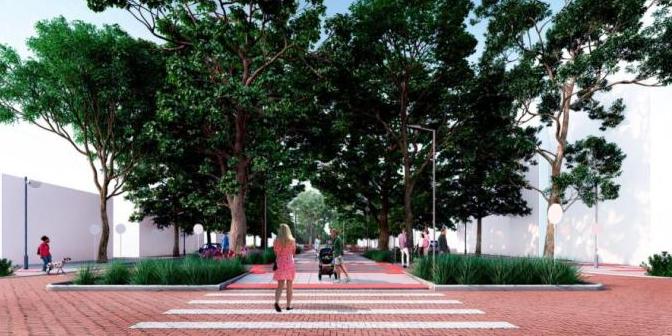Projeção da "nova" avenida Bernardo Monteiro (PBH/Divugação)