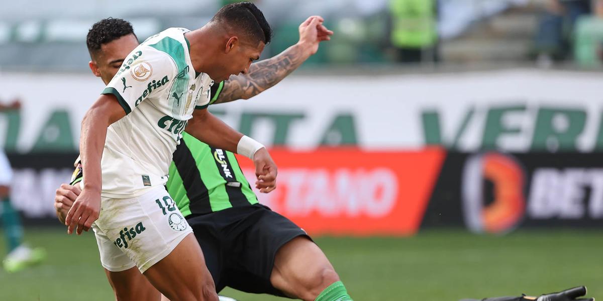 Rony marca duas vezes na goleada sobre o América no Horto (Cesar Greco/Palmeiras)
