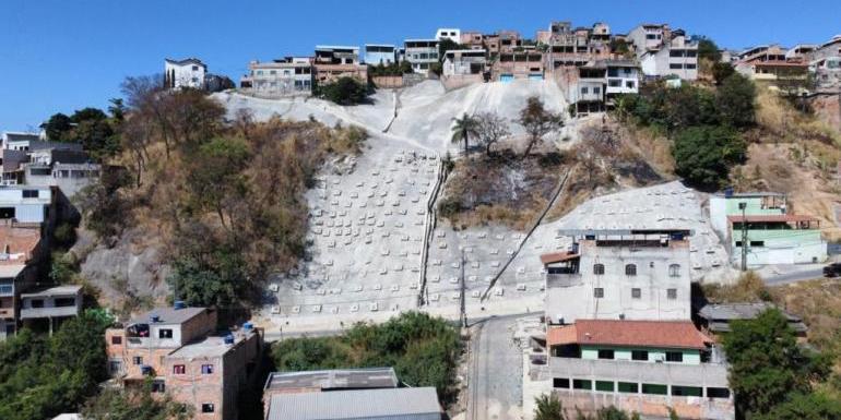 PBH conclui obra do Programa de Gestão de Risco Geológico-Geotécnico no Tupi (PBH / Divulgação)