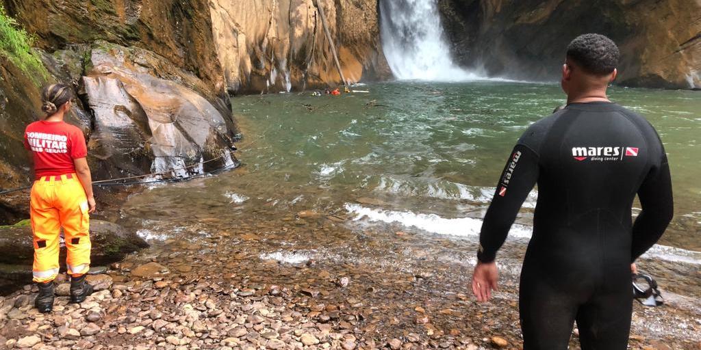 Em fevereiro, um jovem de 25 anos morre afogado em cachoeira do Parque Serra da Gandarela, em Caeté (Divulgação / CBMMG)