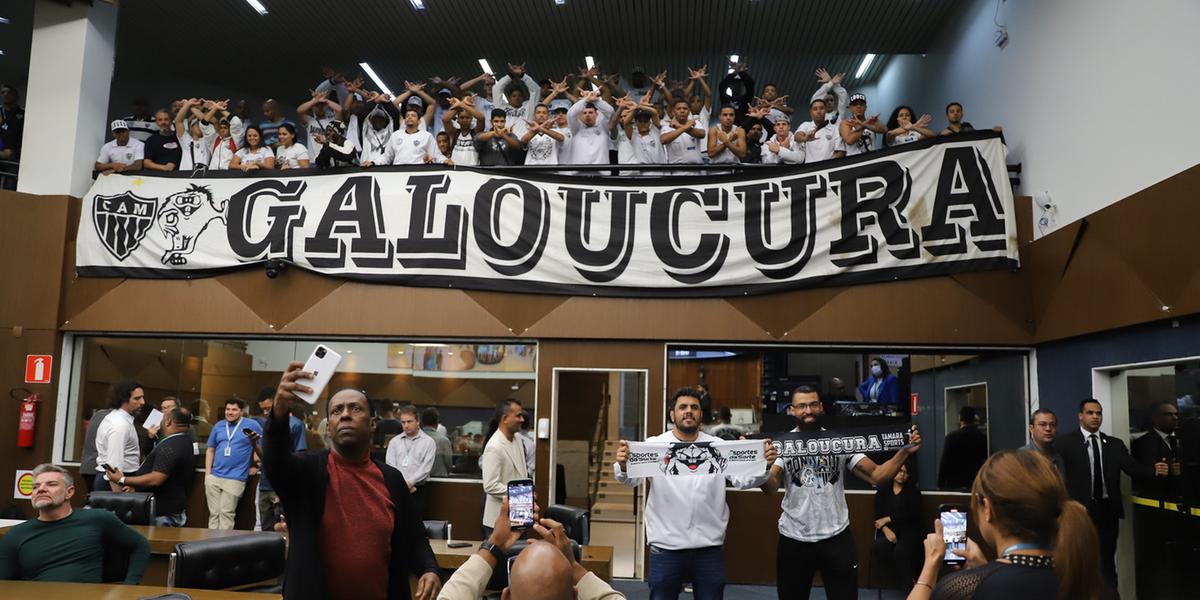 Galoucura esteve presente na votação para aprovação do uso da Arena MRV (Bernardo Dias/CMBH)