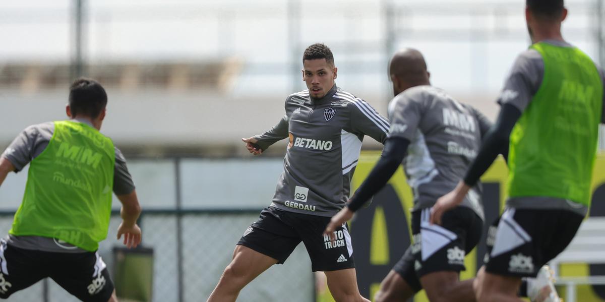 Elenco alvinegro praticou atividades de contra-ataque na manhã desta quarta-feira(16) (Pedro Souza / Atlético)