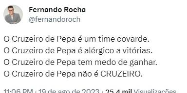 Torcedores invadem as redes sociais para reclamar de Pepa (Reprodução /Twitter)