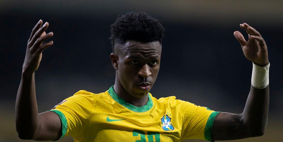 Lesão na coxa direita pode tirar Vini Jr. da Seleção Brasileira (Lucas Magalhães / CBF)