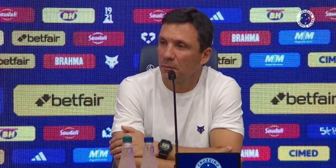 Zé Ricardo inicia caminhada no Cruzeiro ressaltando confiança no elenco (Reprodução / Youtube Oficial Cruzeiro)