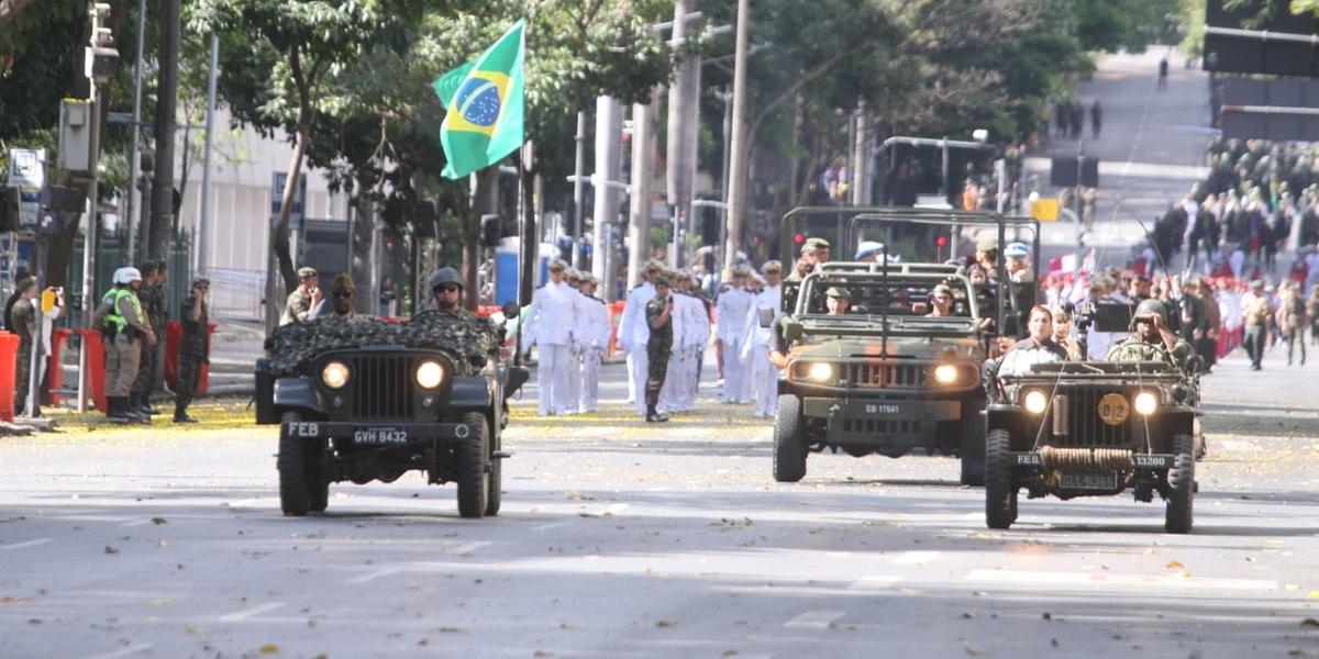 Desfile cívico-militar do 7 de Setembro, que este ano comemora o Bicentenário (200 anos) da Independência do Brasil (Maurício Vieira)