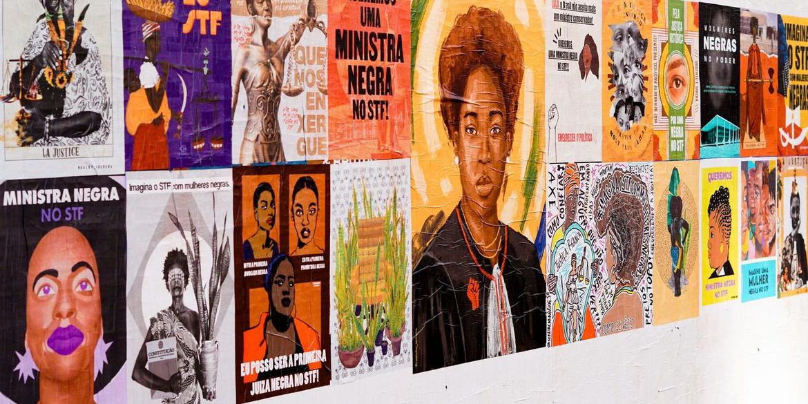 Campanha e mostra de arte de rua pedem por mulher negra no STF (Divulgação)