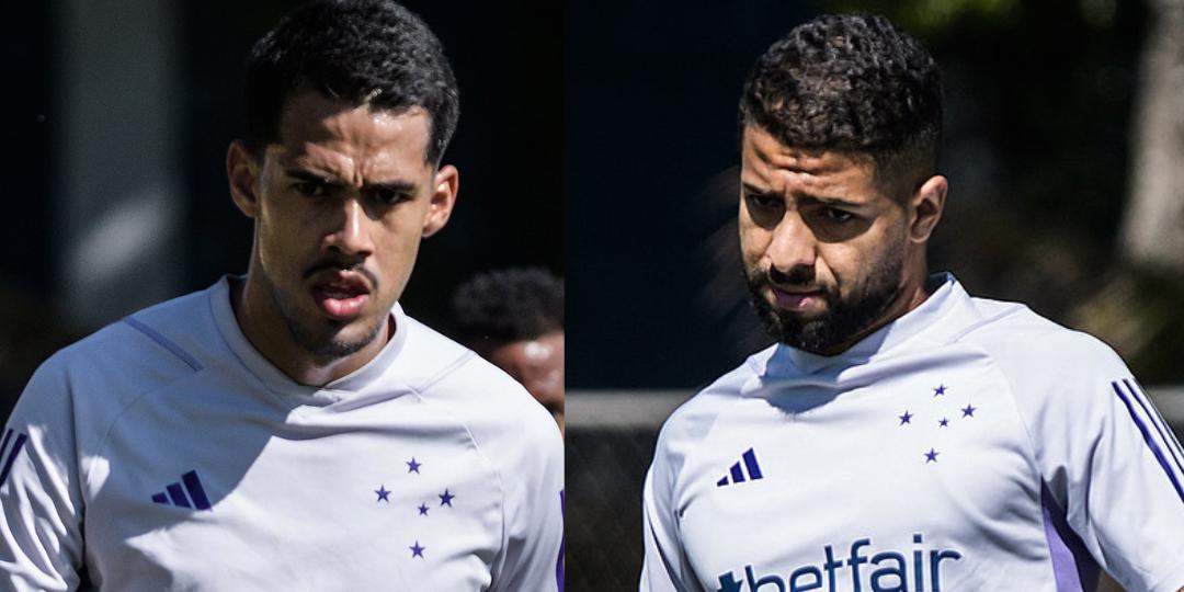 Oliveira e João Marcelo brigam por uma vaga entre os titulares no duelo contra o Flu (Montagem / Foto: Gustavo Aleixo / Cruzeiro)