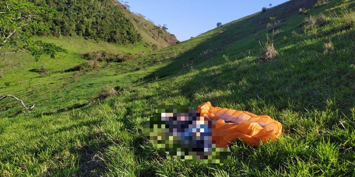 Acidente foi domingo, em um local de difícil acesso (CBMMG / Divulgação)