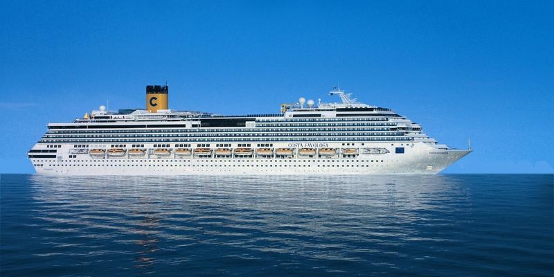 O desconto não contempla grupos e é válido para reservas efetuadas até o próximo dia 29 (Costa Cruzeiros / divulgação)