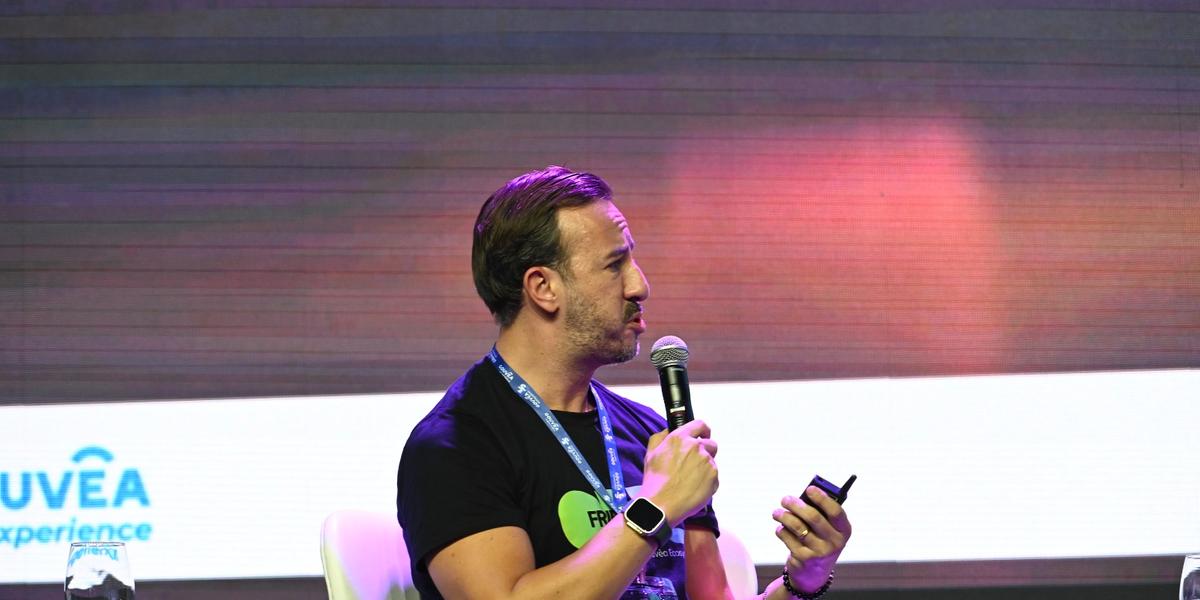 O CEO da One Friedman, Fabio Aloi, durante o Latam Retail Show 2023 (Foto/ André Ribeiro)