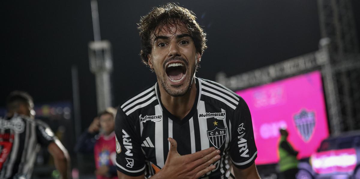 Igor Gomes marcou o gol que garantiu a vitória do Atlético contra o RB Bragantino (Pedro Souza/ Atlético)