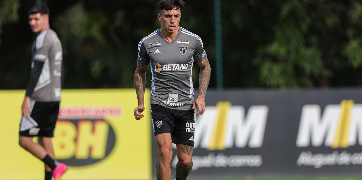 Saravia chegou ao Atlético em fevereiro de 2023 (Pedro Souza / Atlético)
