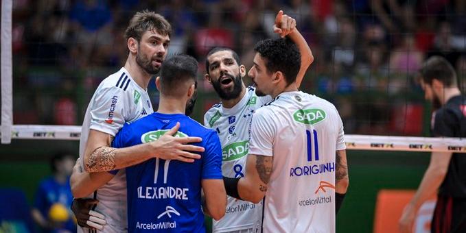 Cruzeiro começa a caminhada na Superliga de Vôlei com vitória (Reprodução / Twitter Sada Cruzeiro)