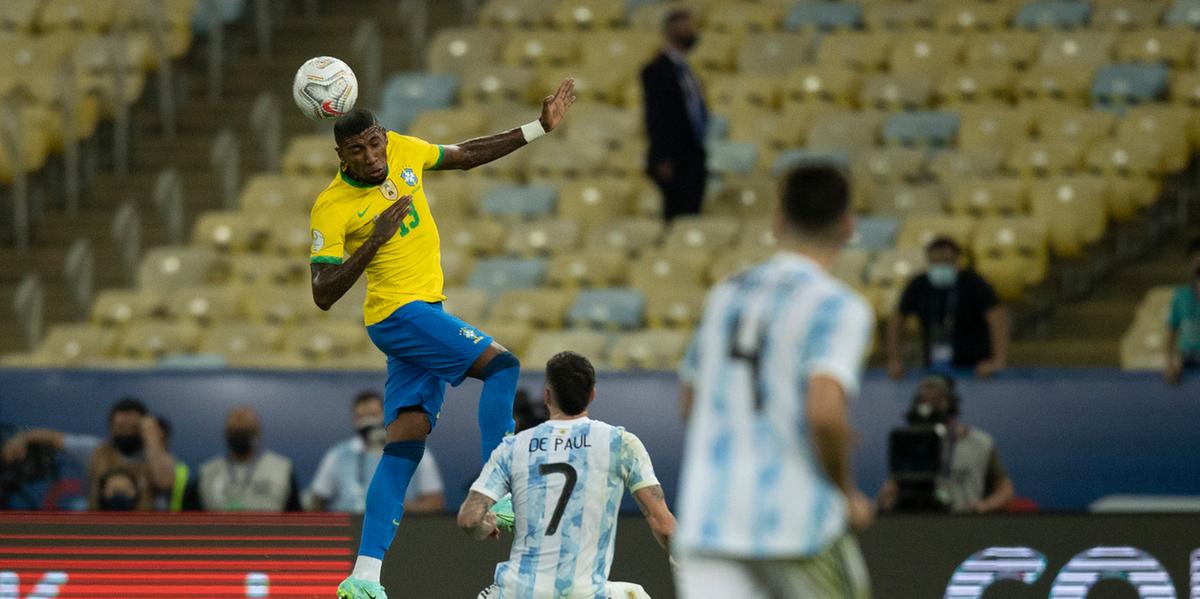 O último duelo disputado entre Brasil e Argentina foi em julho de 2021, na final da Copa América (Lucas Figueiredo/CBF)