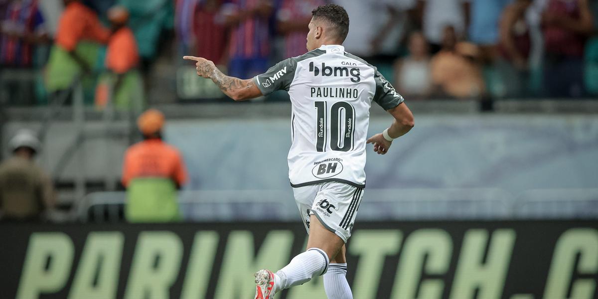 Paulinho chegou a marca de 20 gols no Campeonato Brasileiro (Pedro Souza/ Atlético)