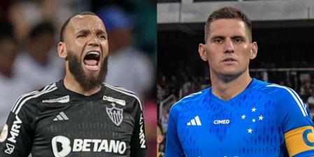 Goleiros Everson e Rafael Cabral foram importantes para o bom desempenho defensivos dos mineiros no Brasileirão (Montagem - Pedro Souza/ Atlético - Staff Images/ Cruzeiro)