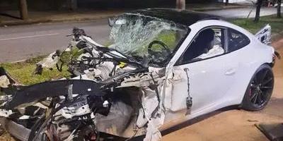 De acordo com a denúncia do MPMG, o motorista conduzia o Porsche em alta velocidade e sob o efeito de álcool (Redes sociais / Reprodução)