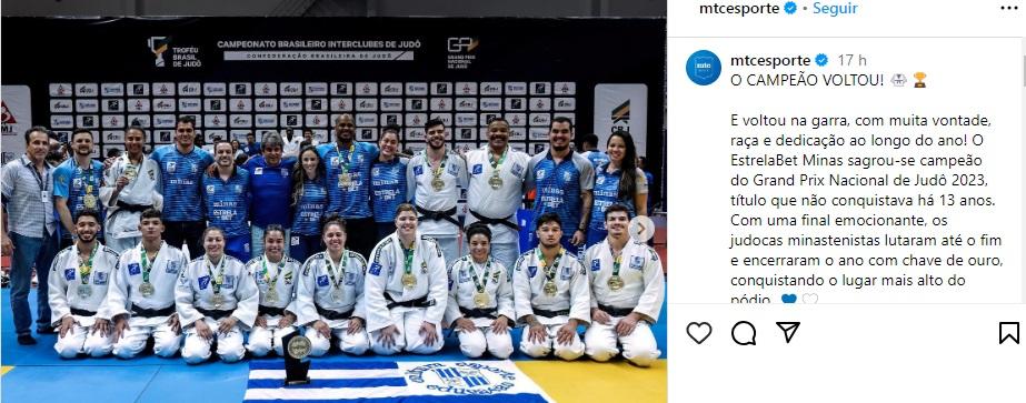 Equipe Minas Tênis Cluble (Reprodução / Instagram MTC Esporte)
