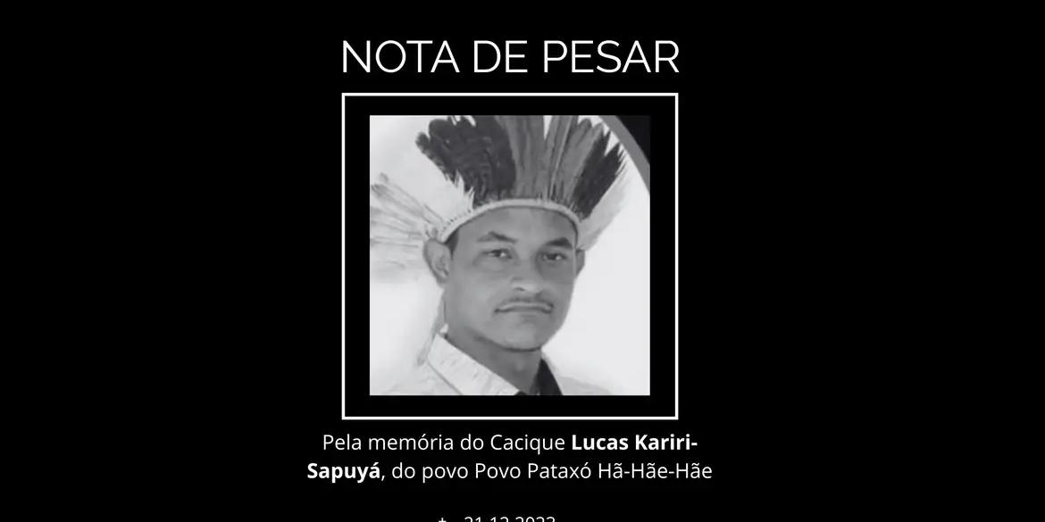 Lucas Kariri-Sapuyá, de 31 anos, foi morto a tiros no município de Pau Brasil. (Divulgação/ Ministério dos Povos Indígenas)