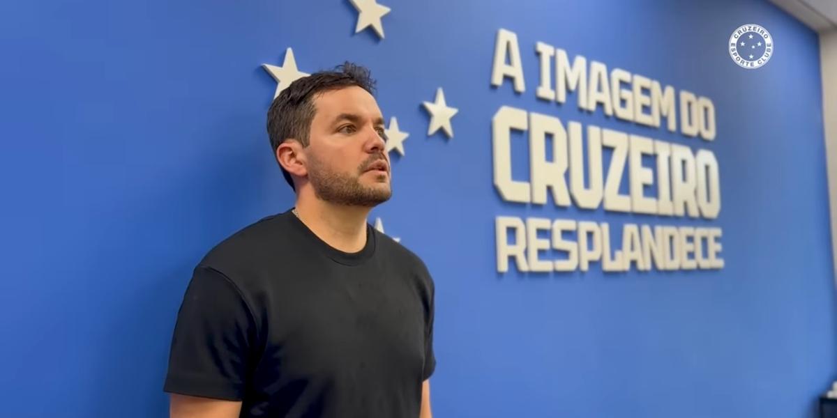 Nicolás Larcamón quer Cruzeiro protagonista em 2024 (Reprodução / Youtube Cruzeiro Oficial)