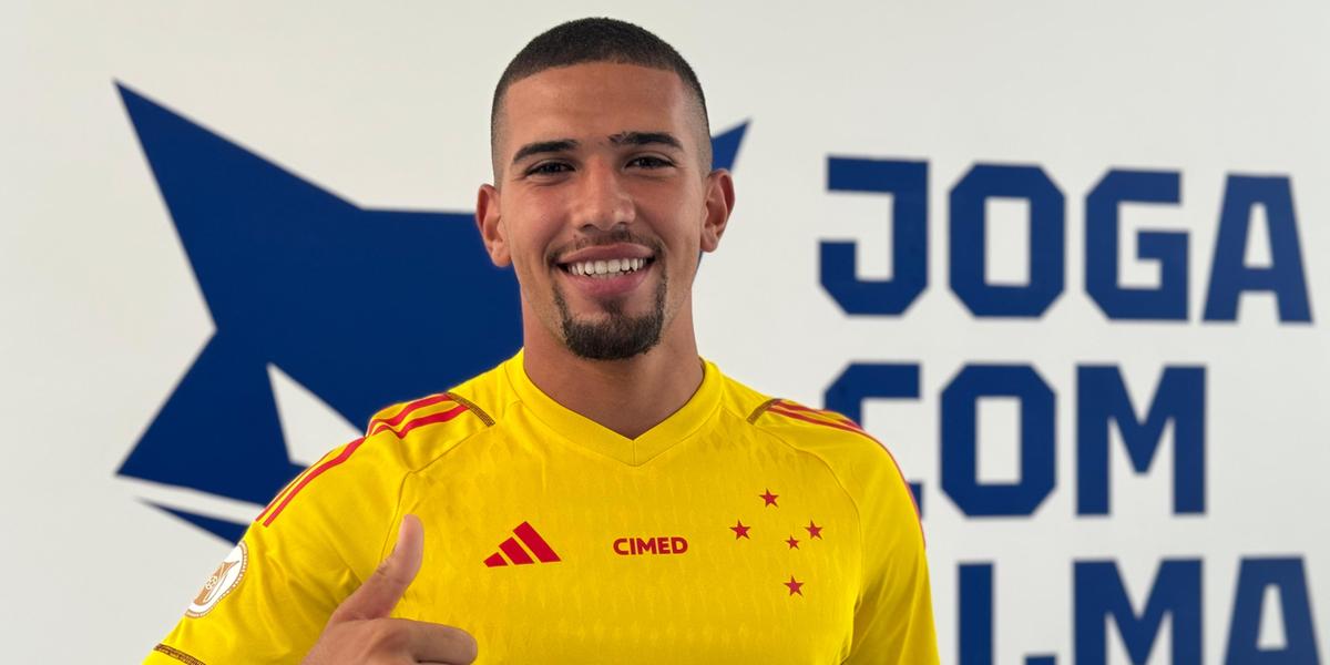 Léo Aragão é a sexta contratação do Cruzeiro para a temporada 2024 (Reprodução/ Twitter @Cruzeiro)