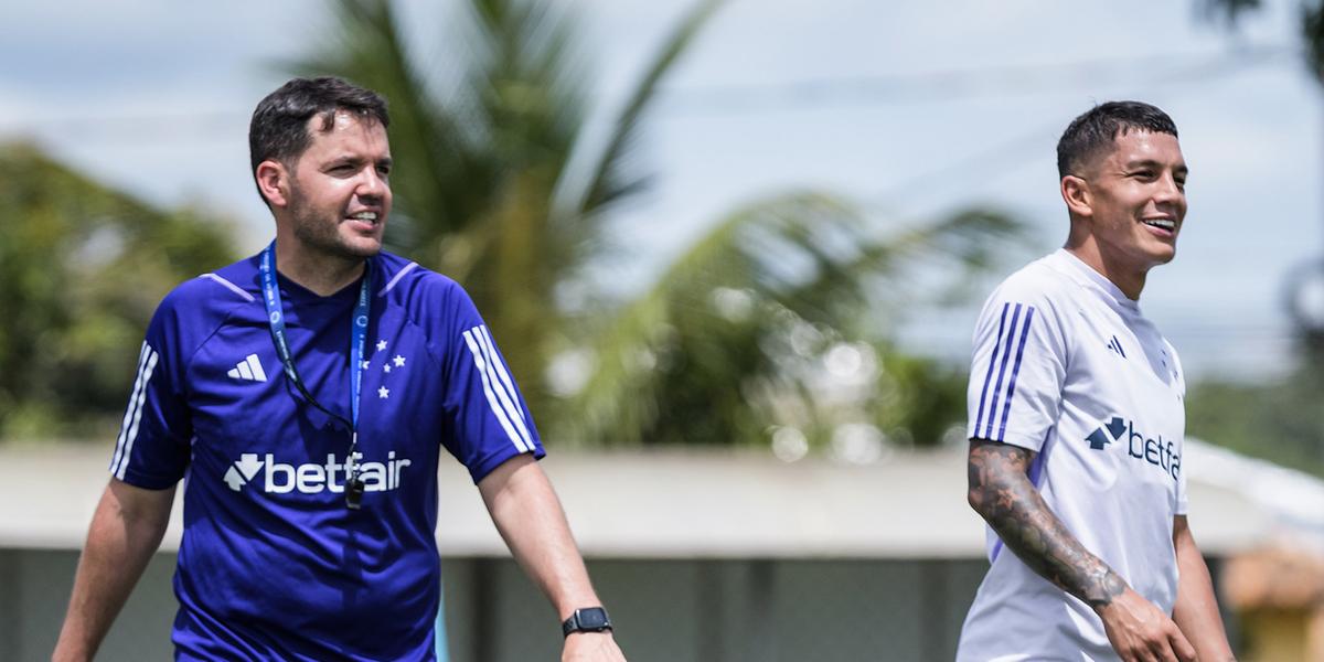 Jogo-treino contra o Itabirito será o primeiro teste de Nicolás Larcamón no comando do Cruzeiro (Gustavo Aleixo/Cruzeiro)