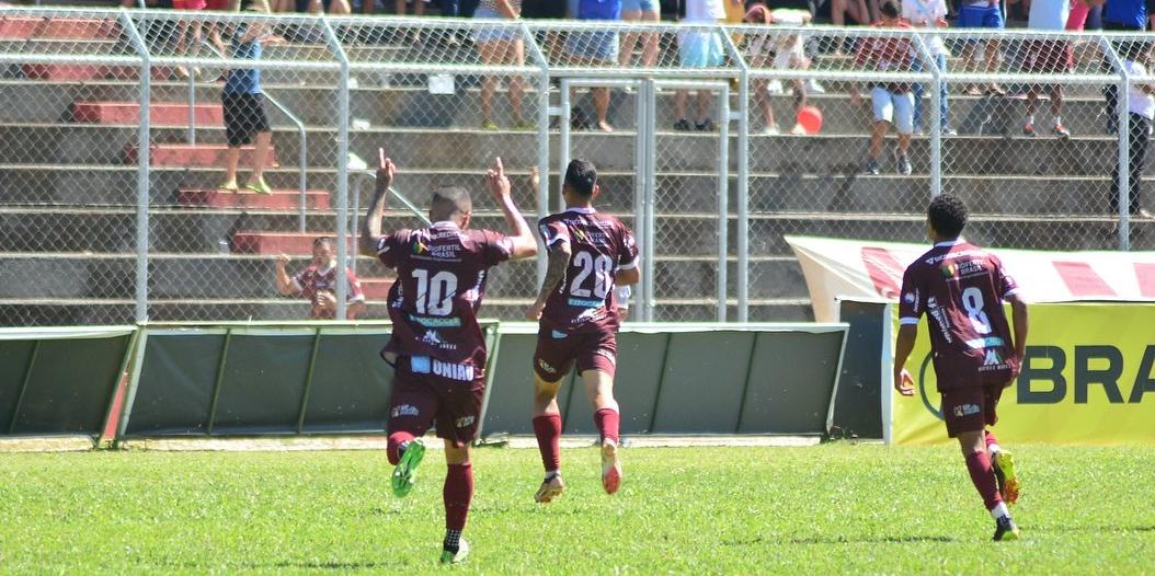 Jogadores do Patrocinense em partida da Série D do Campeonato Brasileiro 2023 (Reprodução/ FMF)