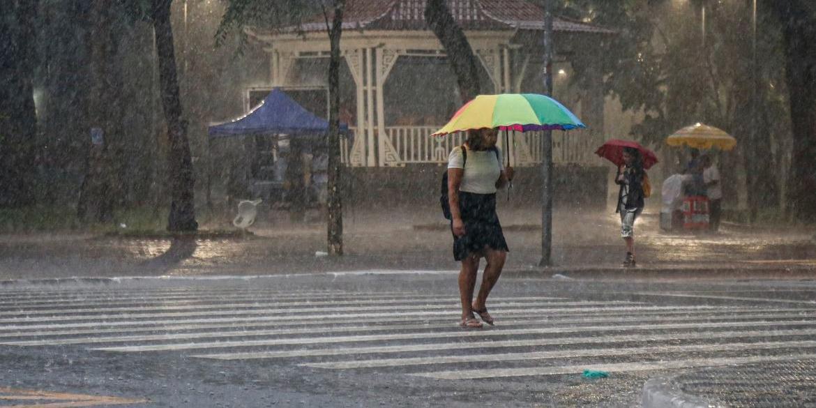 Forte chuva atingiu a capital paulista na tarde desta terça-feira (Paulo Pinto/Agência Brasil)