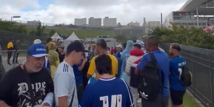 Mais de 300 torcedores do Cruzeiro ficaram do lado de fora da Neo Química Arena na final da Copinha (Reprodução/ Redes Sociais)
