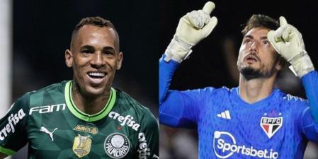 Ambos mineiros, Breno Lopes e Rafael se enfrentarão na final da Supercopa entre Palmeiras e São Paulo no Mineirão (Montagem - Reprodução/ Redes Sociais)
