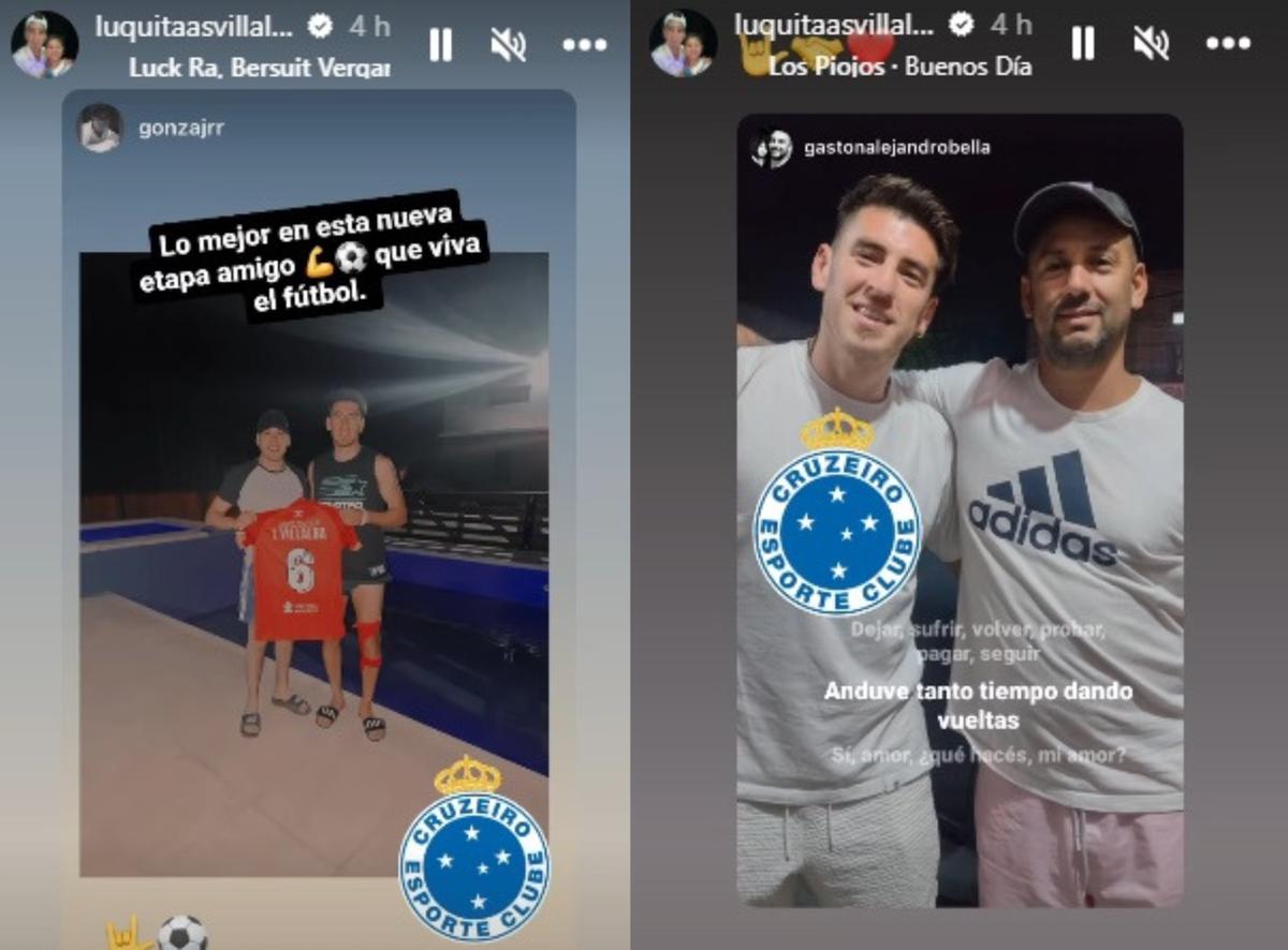 Villalba deixa a Argentina rumo ao Cruzeiro (Reprodução / Instagram Lucas Villalba)