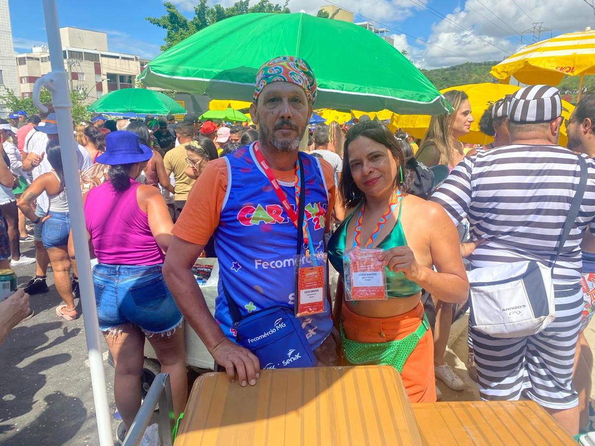 Ambulantes reclamam da baixa venda no Carnaval de BH (Bernardo Haddad / Hoje em Dia)